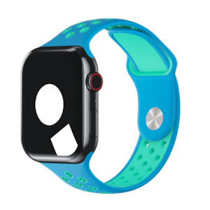 Sport Band Active For Apple Watch: Chlorine Blue/Green Glow Sport Band Active for Apple Watch