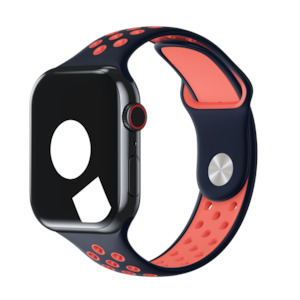 Sport Band Active For Apple Watch: Blue Black/Bright Mango Sport Band Active for Apple Watch