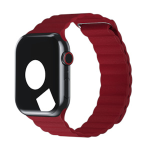 Leather Loop For Apple Watch: Ruby Leather Loop for Apple Watch