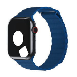 Leather Loop For Apple Watch: Cape Cod Blue Leather Loop for Apple Watch