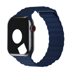 Midnight Blue Leather Loop for Apple Watch