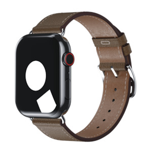 Single Tour For Apple Watch: Étoupe Epsom Single Tour for Apple Watch