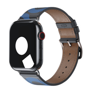 Noir/Bleu Électrique Single Tour for Apple Watch