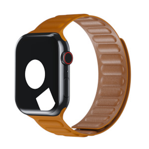 Leather Link For Apple Watch: California Poppy Leather Link for Apple Watch