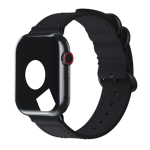 Leather Bands For Apple Watch: Black Bondi Buckle for Apple Watch
