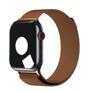 Stainless Steel Bands For Apple Watch: Copper Milanese Loop for Apple Watch