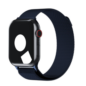 Stainless Steel Bands For Apple Watch: Blue Milanese Loop for Apple Watch