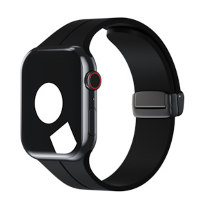 Dark Bands For Apple Watch: Black D-Buckle Sport Band for Apple Watch