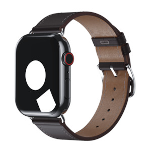 Brown Bands For Apple Watch: Ébène Single Tour for Apple Watch
