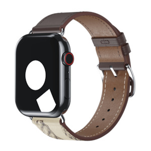 Brown Bands For Apple Watch: Étain/Béton Single Tour for Apple Watch
