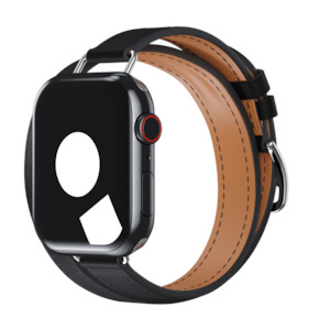Noir Attelage Double Tour for Apple Watch