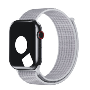 Silver Bands For Apple Watch: Summit White Sport Loop for Apple Watch