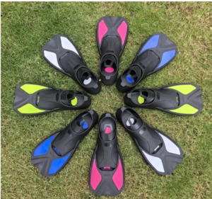 Outdoor: Adult Full-Foot Swimming Fins with Ergonomic Design