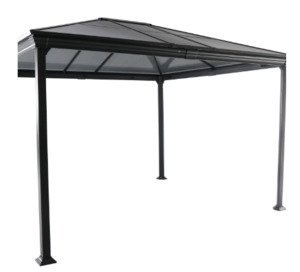 Outdoor: Mimosa 3 x 3.6m Charcoal Palermo Gazebo