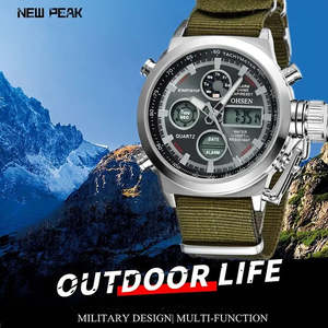 Mens: Watches Outdoor Sport Watch Men Dual Time Waterproof