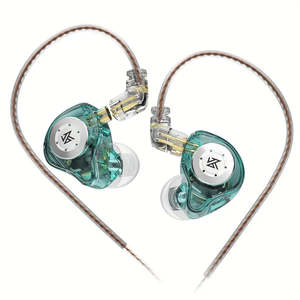 Electronics: Tech KZ EDX Pro In Ear Monitor Headphones Wired CYAN