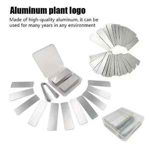Office Equiment Furniture Stationery: Office 100-Pack Aluminum Plant Labels for Garden, Rust & Sun Resistant Metal Tree Tags with 100 Ties