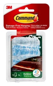 Household Essentials: Fastenings - Command™ Outdoor Rope Light Clips