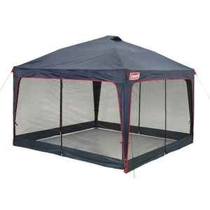 Camping: Outdoor Coleman 3.6 x 3.6m Portable Gazebo LED Lighted with Mesh Walls