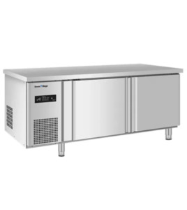 Fridge Freezers: Stainless Double Door Workbench Freezer PLD-12N2F (600MM)