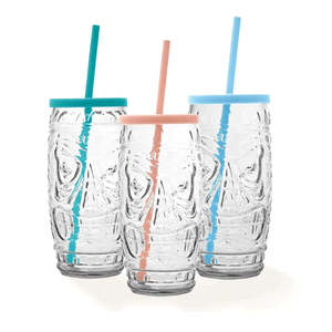 Kitchen Storage Accessories: Kitchen Kates Kitchen Tiki Glass Short 590ml each