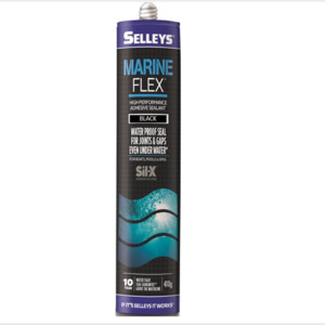 Paint Accessories Paint: Marine Selleys 410g Black Marine Flex Sil-X Adhesive Sealant