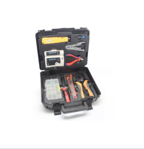 Hand Tools: GOLDTOOL 9 Piece LAN Basic Repair Tool Kit with Heavy Duty Plastic Case.