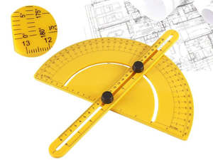Hand Tools: Tools Angle Finder Swing Arm Protractor 0-180 Degrees Ruler