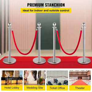 Safety: Events 7pcs Stainless Steel Stanchions