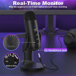 Home Portable Audio: Tech USB Microphone, Condenser Computer PC