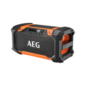 Home Portable Audio: AEG 18V/240V Dual Speaker Hybrid Radio