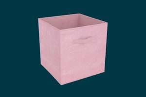 Storage Clever Cube Compact Fabric Insert Pale Pink