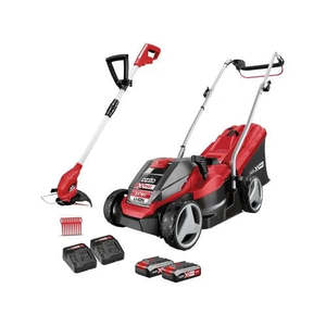 Garden: Garden Ozito PXC 36V 2 x 18V Cordless Lawn Mower And 18V Grass Trimmer Kit