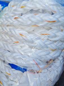 Boats: Marine Superdan Mooring Rope 8 Strand 56mm x 220M Eyes Each End (50m Roll)