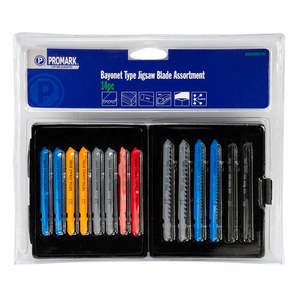Under 100: Tool Accessories - Jigsaw Blade Set Bayonet Fitting 14pc
