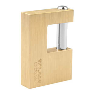 Security: Security 60mm Shutter Brass Padlock