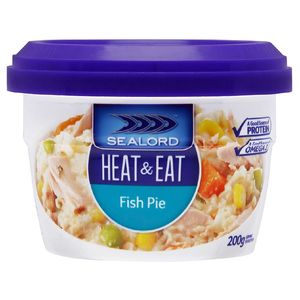 Food Drink: Food Sealord Heat & Eat Fish Pie 200g (MOQ 4x Tubs)