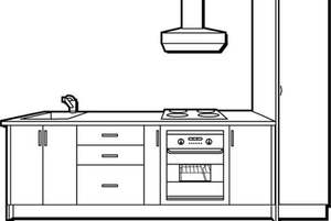 Kitchen Kitsets: Kitchen Kaboodle Straight Line Kitchen (Sea Salt Colour)