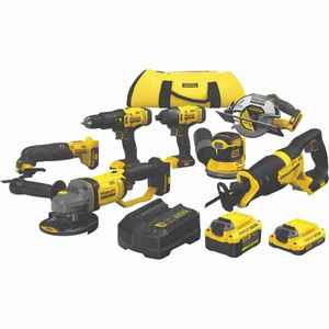 Stanley Fatmax V20 Cordless Tool Combo Kit 7 Piece 18 Volt, 4Ah/2Ah