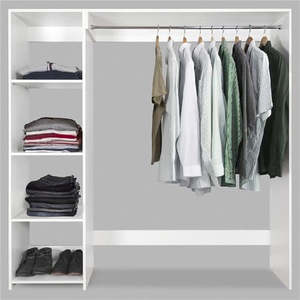 Bedroom Furniture: Storage - Wardrobe Shelves 1650mm - Solid 16mm Melamine White Gloss