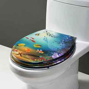Bathroom All: Bathroom Durable Thick Resin Toilet Seat - Fish Style