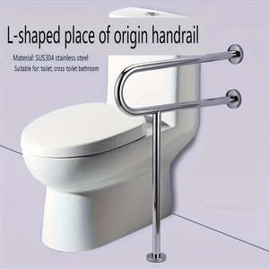 Bathroom 304 Stainless Steel Bathroom Handrail (60 x 75CM)