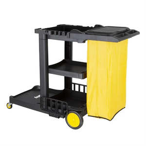 Cleaning Jantex Cleaning Trolley Black