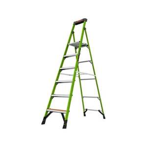 Ladders Scaffold: Ladders TUFF-N-LITE 150kg 6 step Fibreglass Platform Ladder