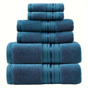 Towels Mats: Bathroom 6pcs high-end j hotel bath towel set