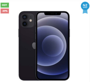 Mobile Phones: iPhone 12 64GB Black Refurbished Excellent Grade Special Deal