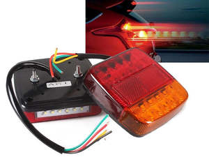 Forklifts: Trailers LED Trailer Lights with Number Plate Light for Boats/ Cars