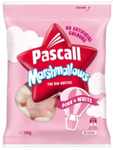 Pascall Pink & White Marshmallows 180g