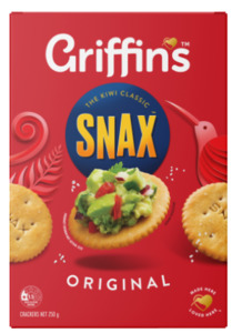 Snacks: Griffin's Snax Original Crackers 250g