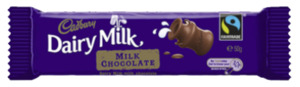 Snacks: Cadbury Dairy Milk Chocolate Bar 50g